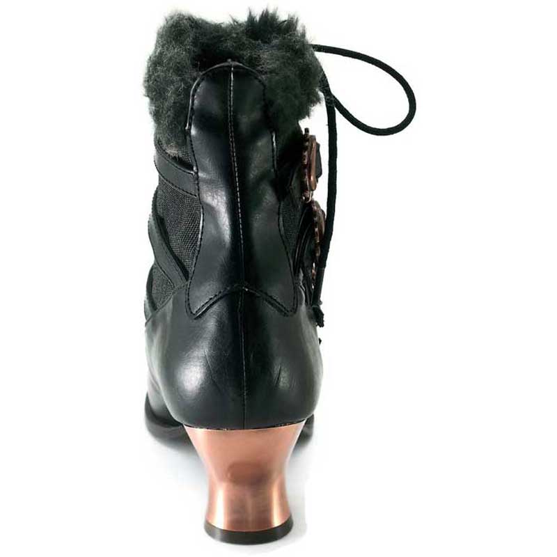 Hades NEPHELE Steampunk Black Vegan Ankle Boots Lace Up 6-11