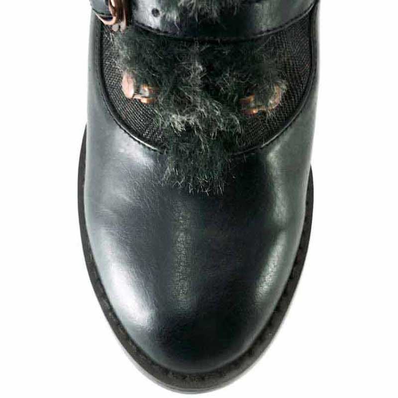 Hades NEPHELE Steampunk Black Vegan Ankle Boots Lace Up 6-11