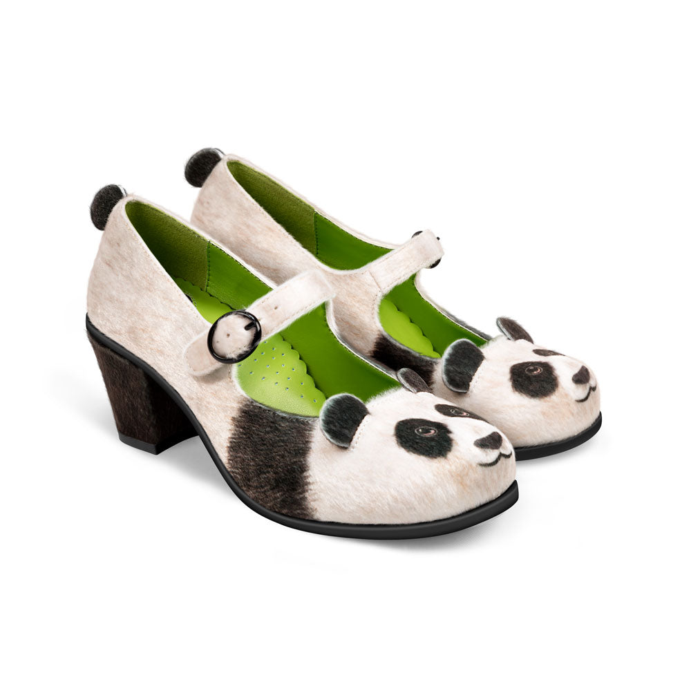 Chocolaticas® Mid Heels Panda Mary Jane Pump