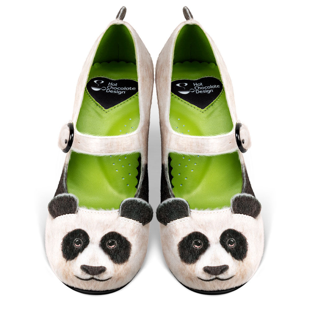 Chocolaticas® Mid Heels Panda Mary Jane Pump