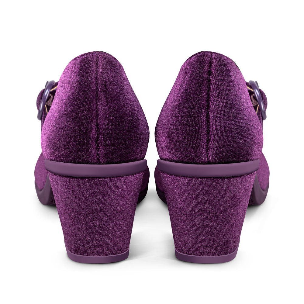 Hot Chocolate Design Chocolaticas® Mid Heels Plum Elixir Mary Jane Pump