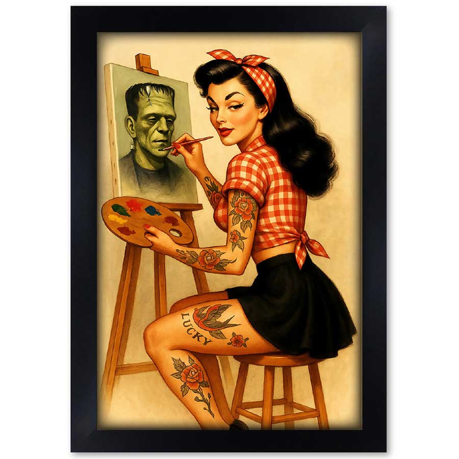 Black Market Painting Pin Up Fine Art Print