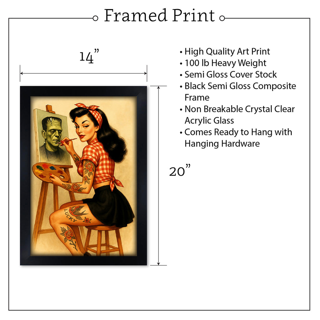 Black Market Painting Pin Up Fine Art Print