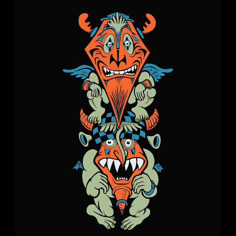 Fingers Duke Totem 7 Black T-Shirt