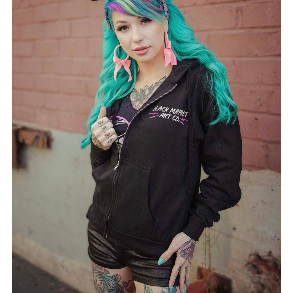 Black Market Art Pink Panther Hoodie