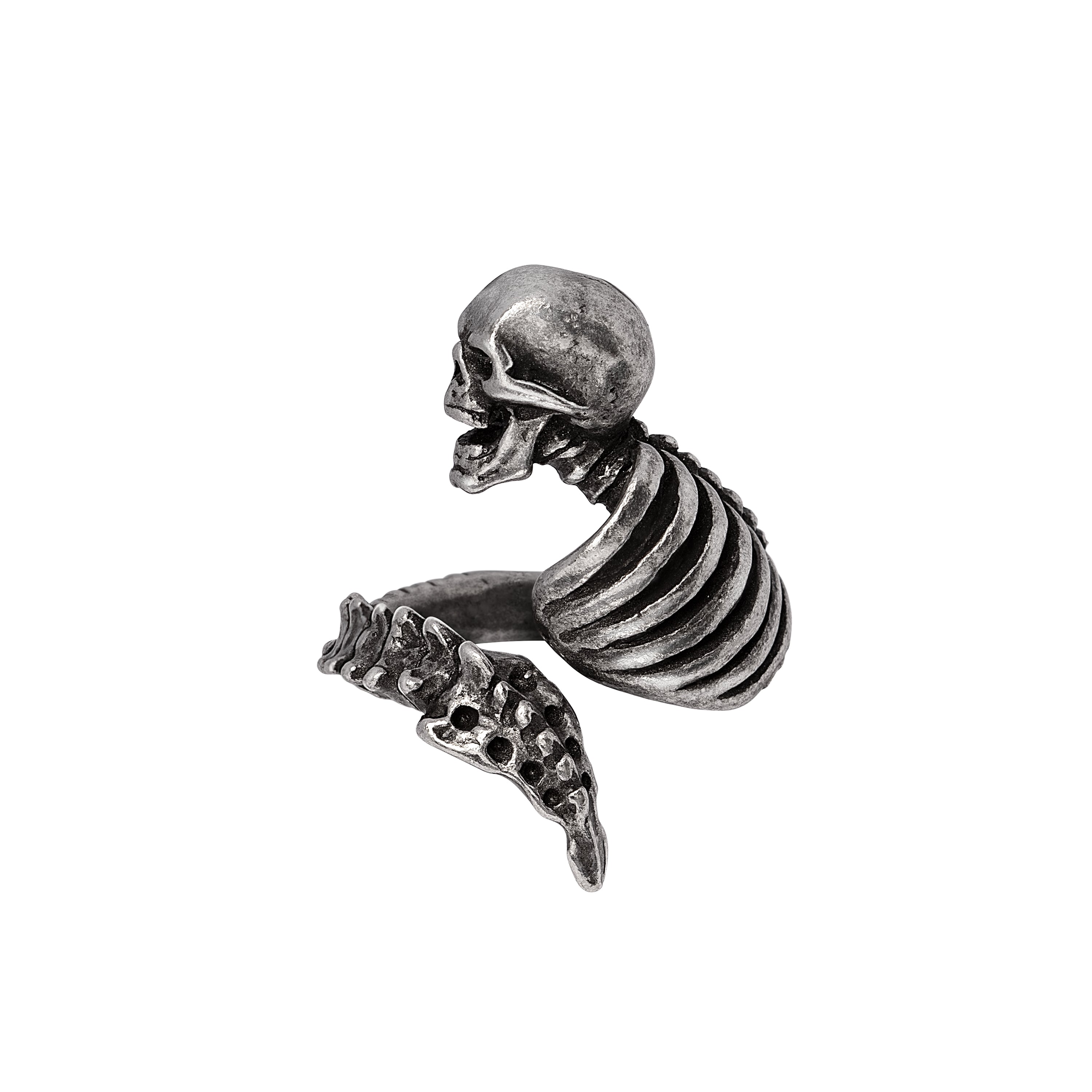 Alchemy Gothic Resurrected Wrap Skull Ring R251