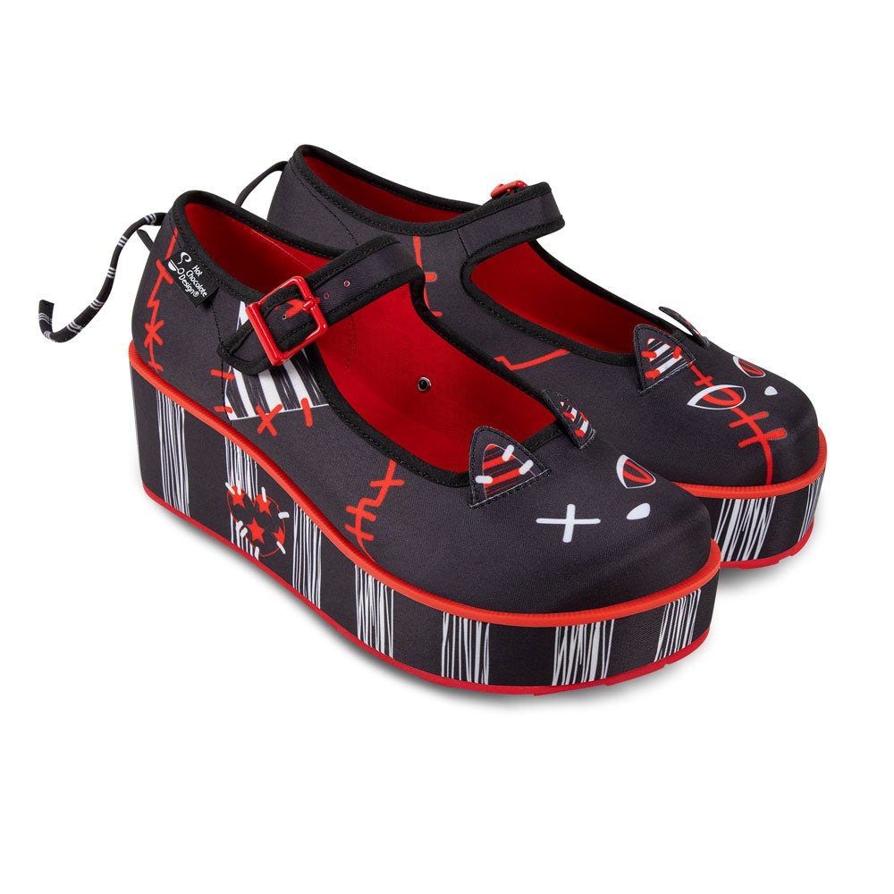 Hot Chocolate Design Chocolaticas® Riot Kitty Women's Mary Jane Platform