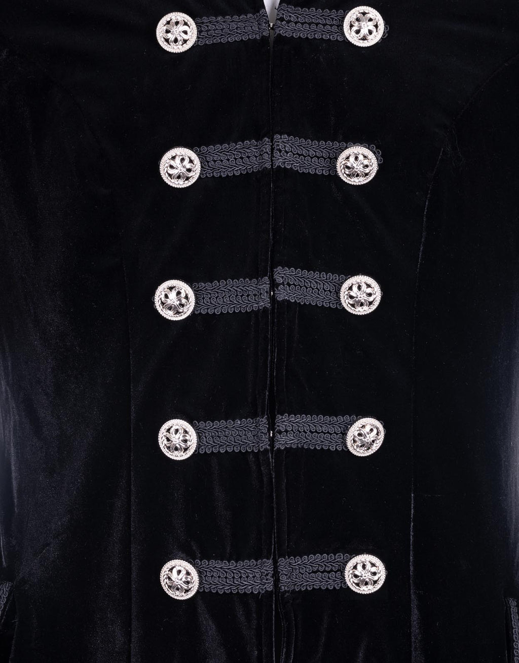 Rock Roll n Soul Black Velvet Frock Coat