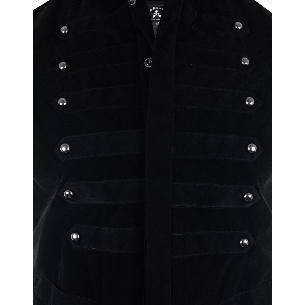 Rock Roll n Soul Velvet Crush Vest Black