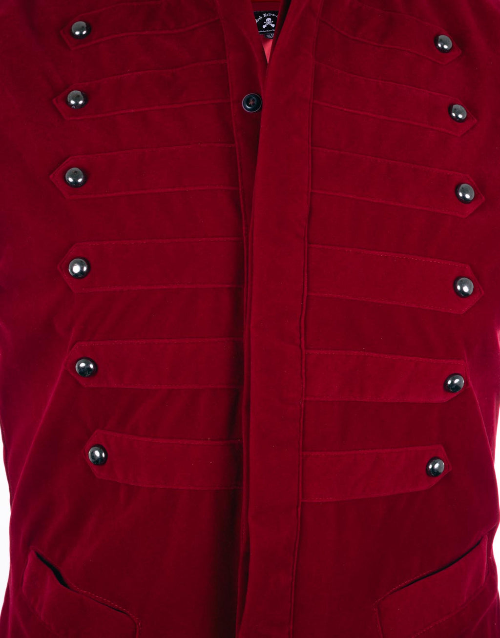 Rock Roll n Soul Velvet Crush Burgundy Vest Shirt