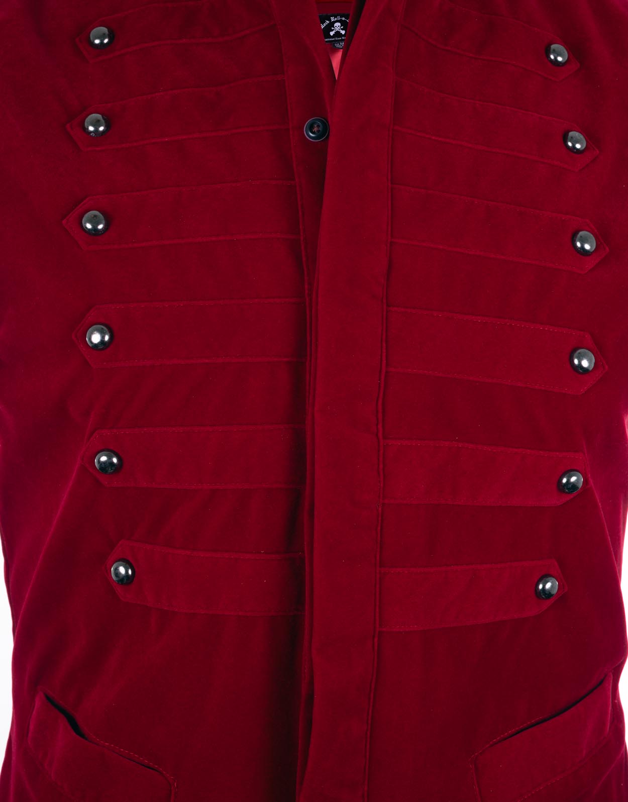 Rock Roll n Soul Velvet Crush Burgundy Vest Shirt