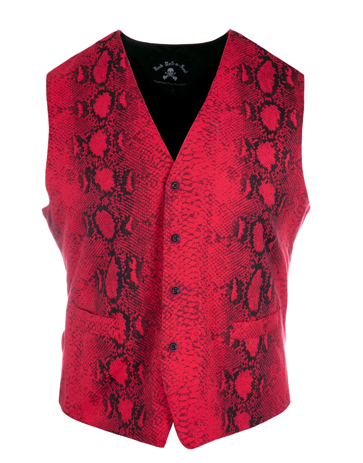 Rock Roll n Soul Lizard King Vest Red