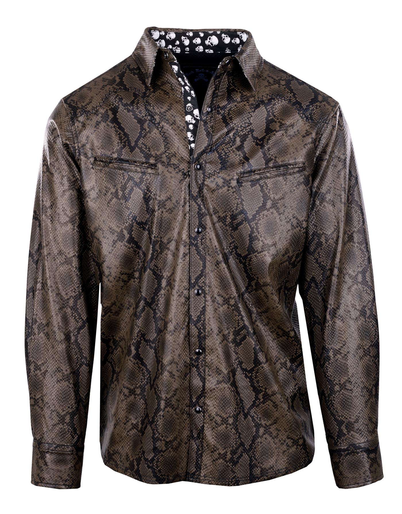Rock Roll n Soul Evil Walks Snakeskin L/S Shirt