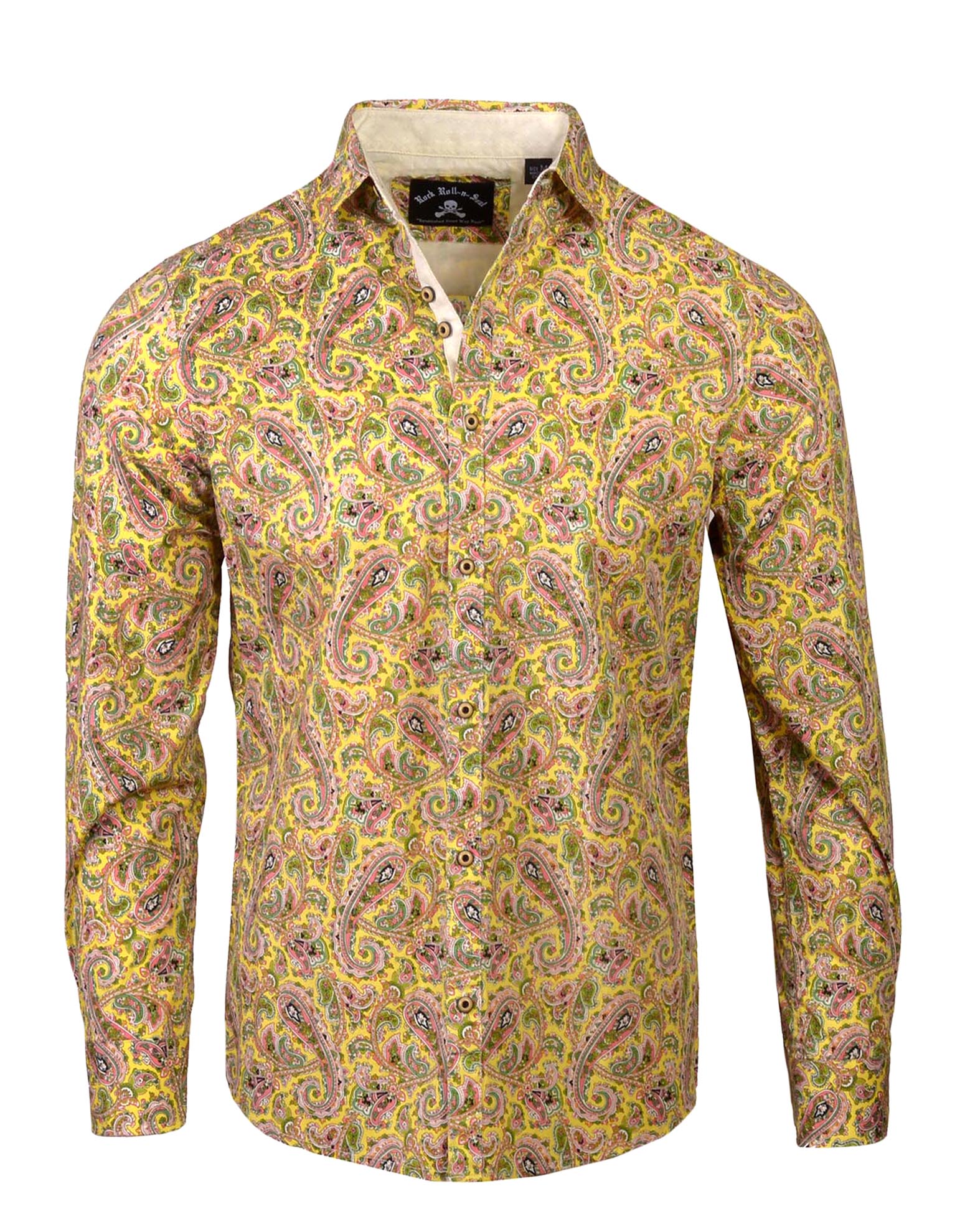 Rock Roll n Soul Hazey Paisley Retro L/S Shirt