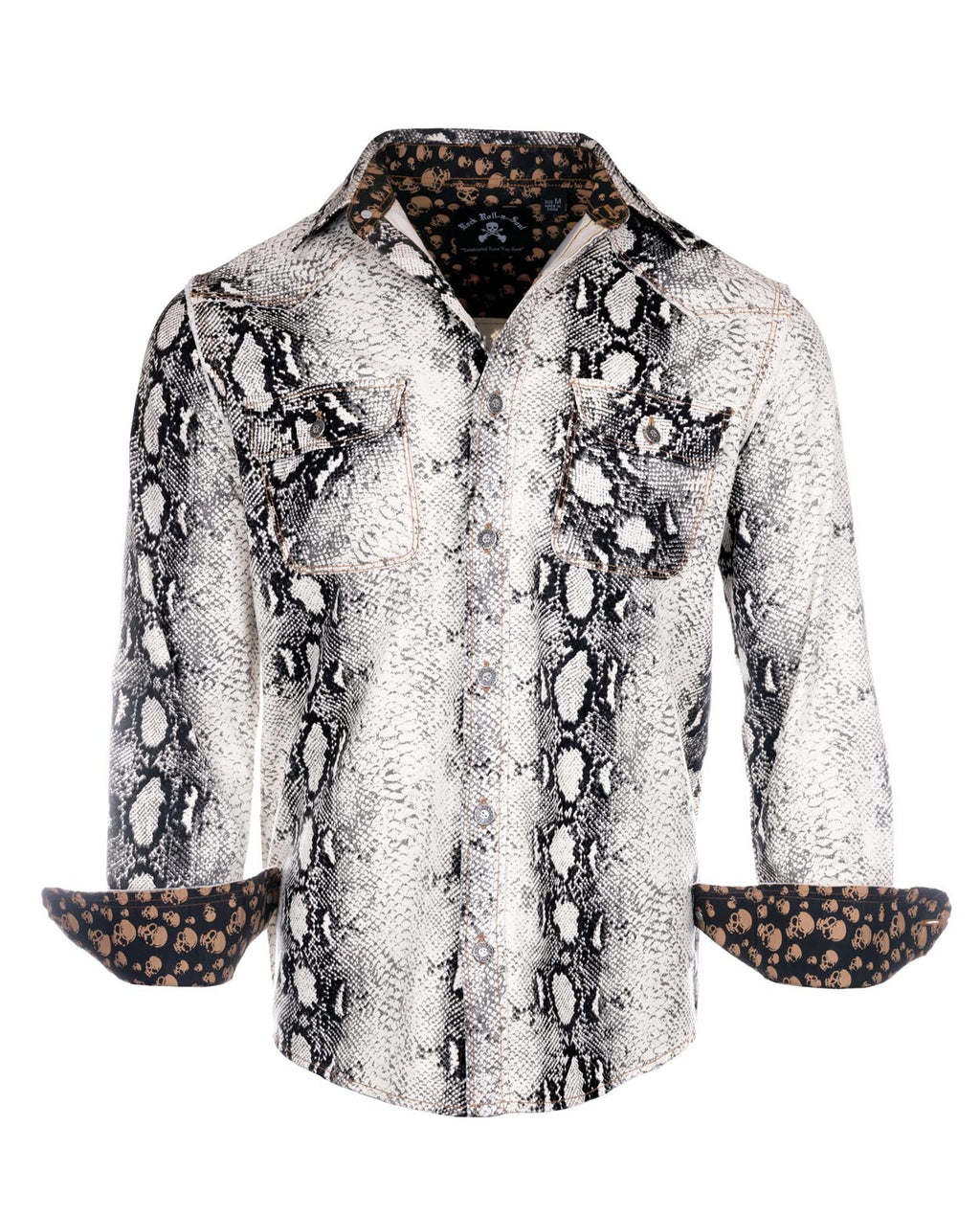 Rock Roll n Soul Wicked Game Snakeskin L/S Shirt