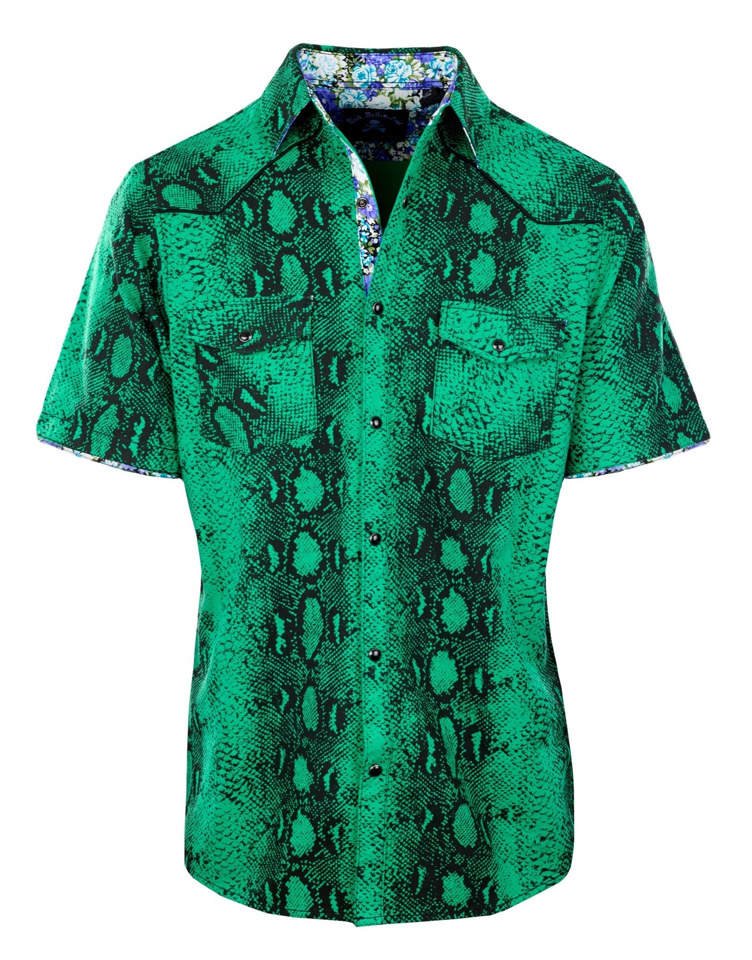 Rock Roll n Soul S/S Lizard King Green Shirt