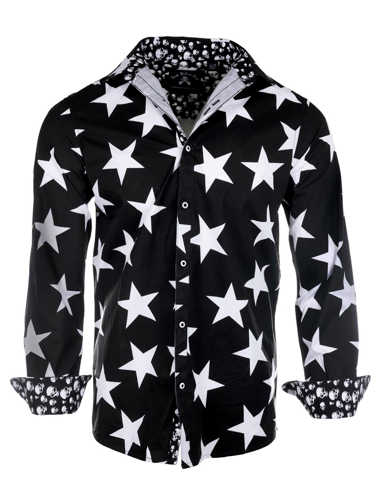 Rock Roll n Soul Starman Stars L/S Shirt