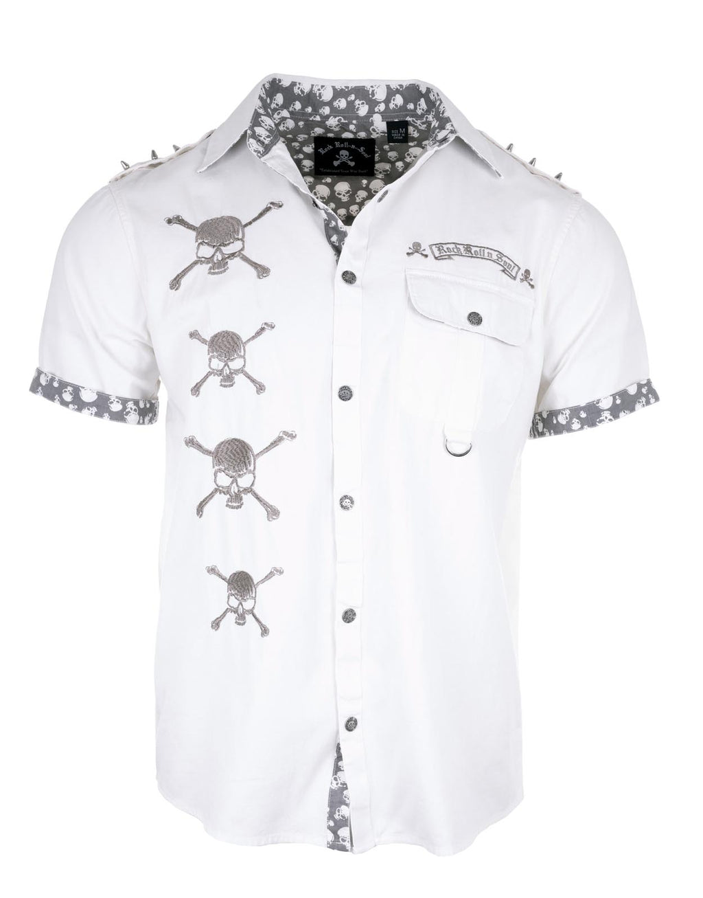 Rock Roll n Soul S/S Soul Skull White Shirt