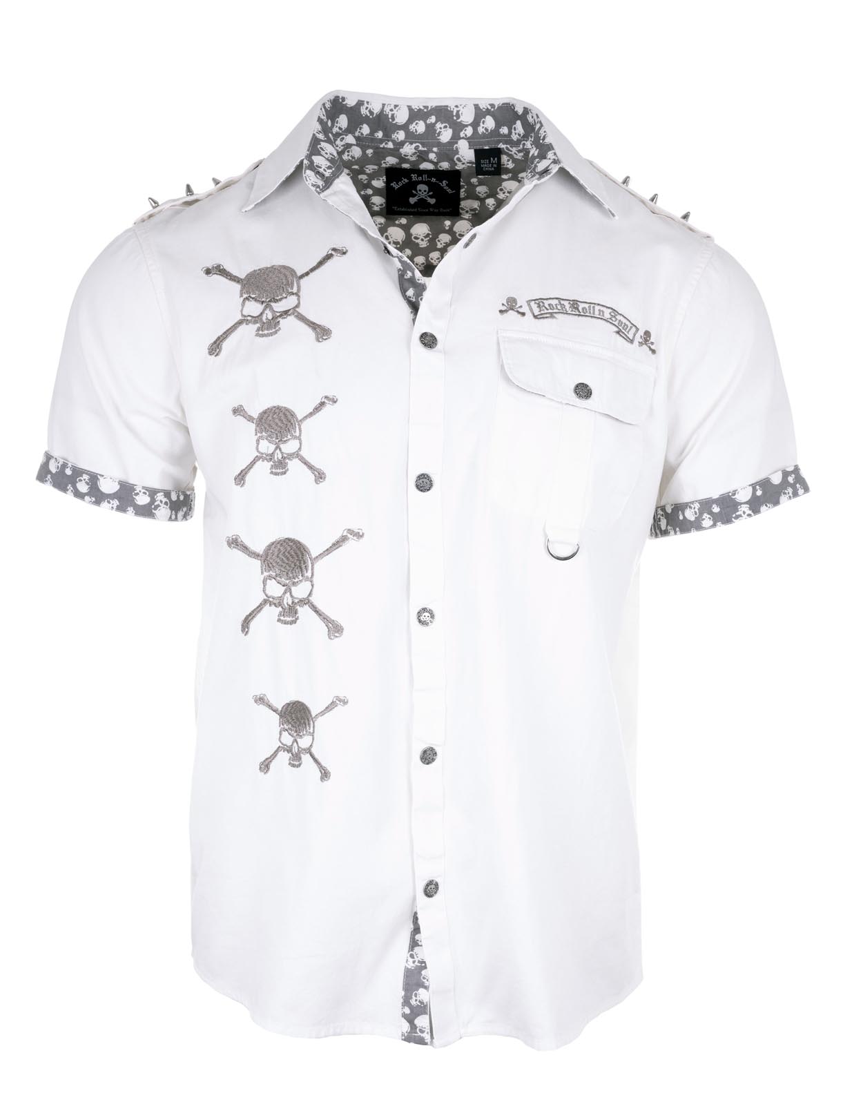 Rock Roll n Soul S/S Soul Skull White Shirt