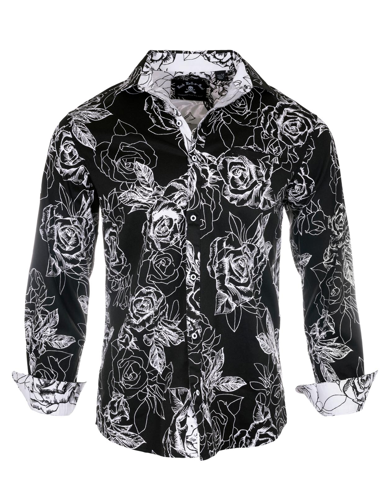 Rock Roll n Soul Wild Flowers Black L/S Shirt