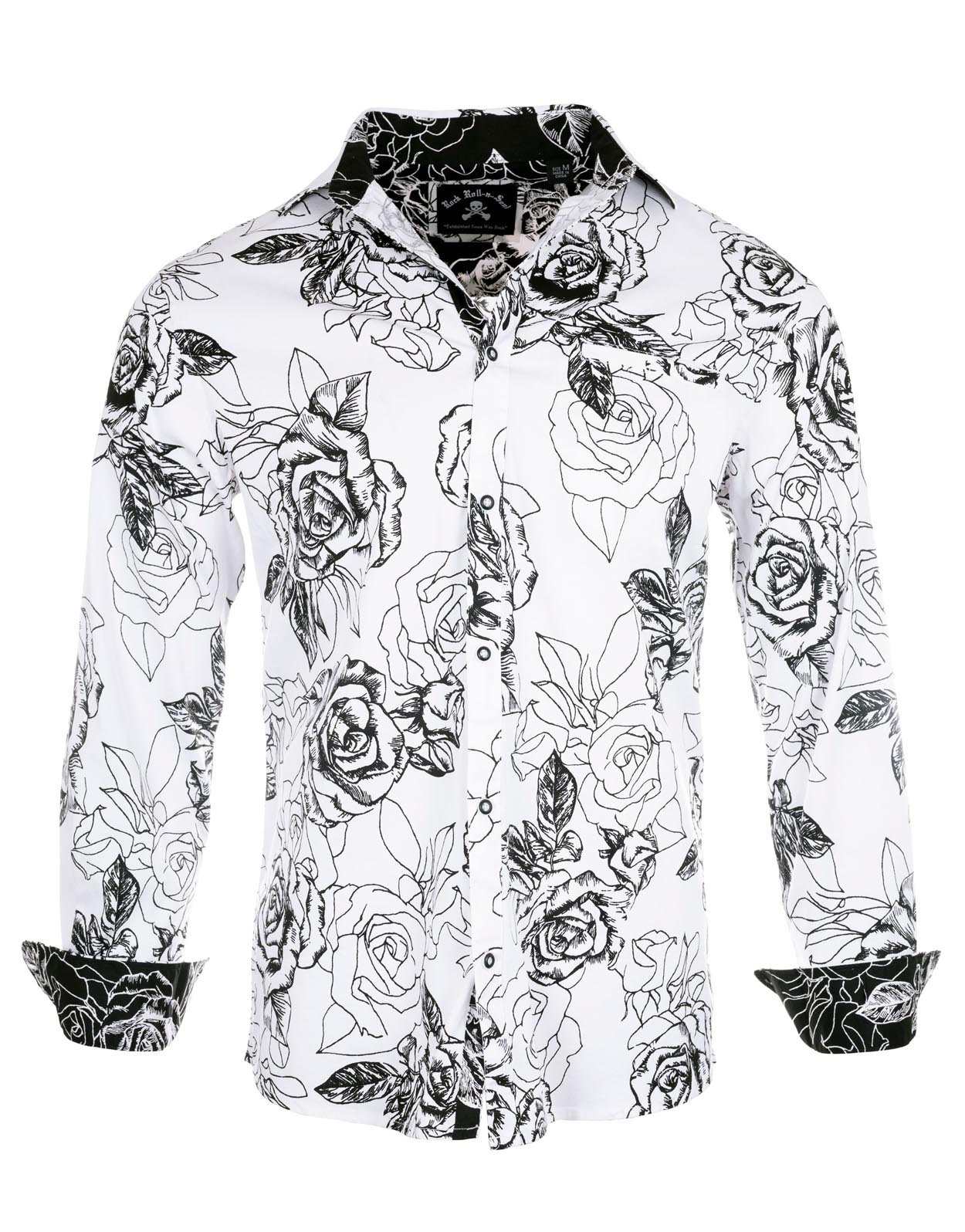 Rock Roll n Soul Wild Flowers White L/S Shirt