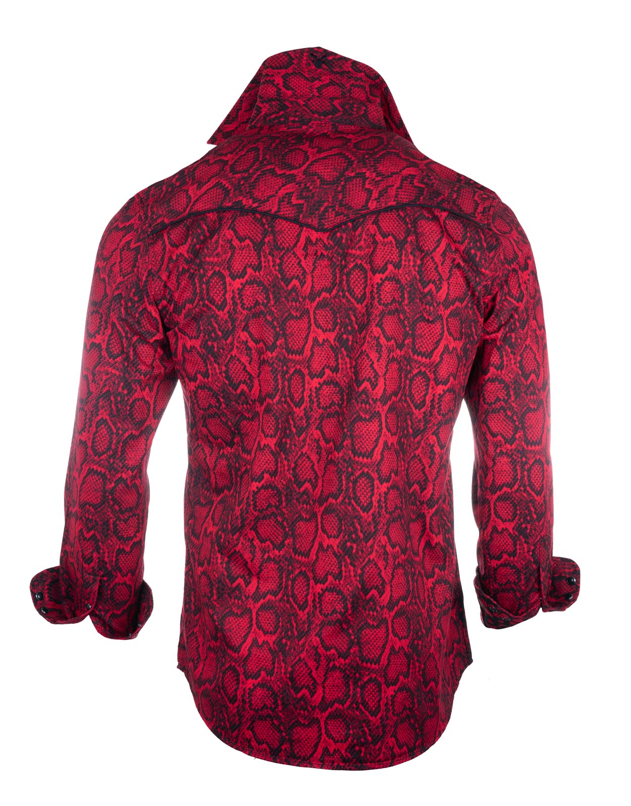 Rock Roll n Soul Dream On Red Snakeskin L/S Shirt