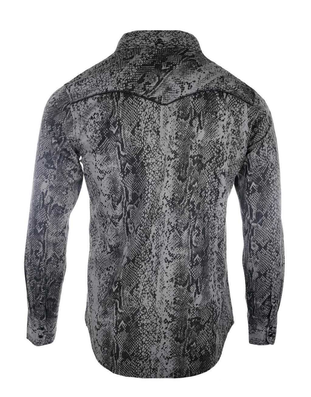 Love Ain't No Stranger Gray Snakeskin L/S Shirt