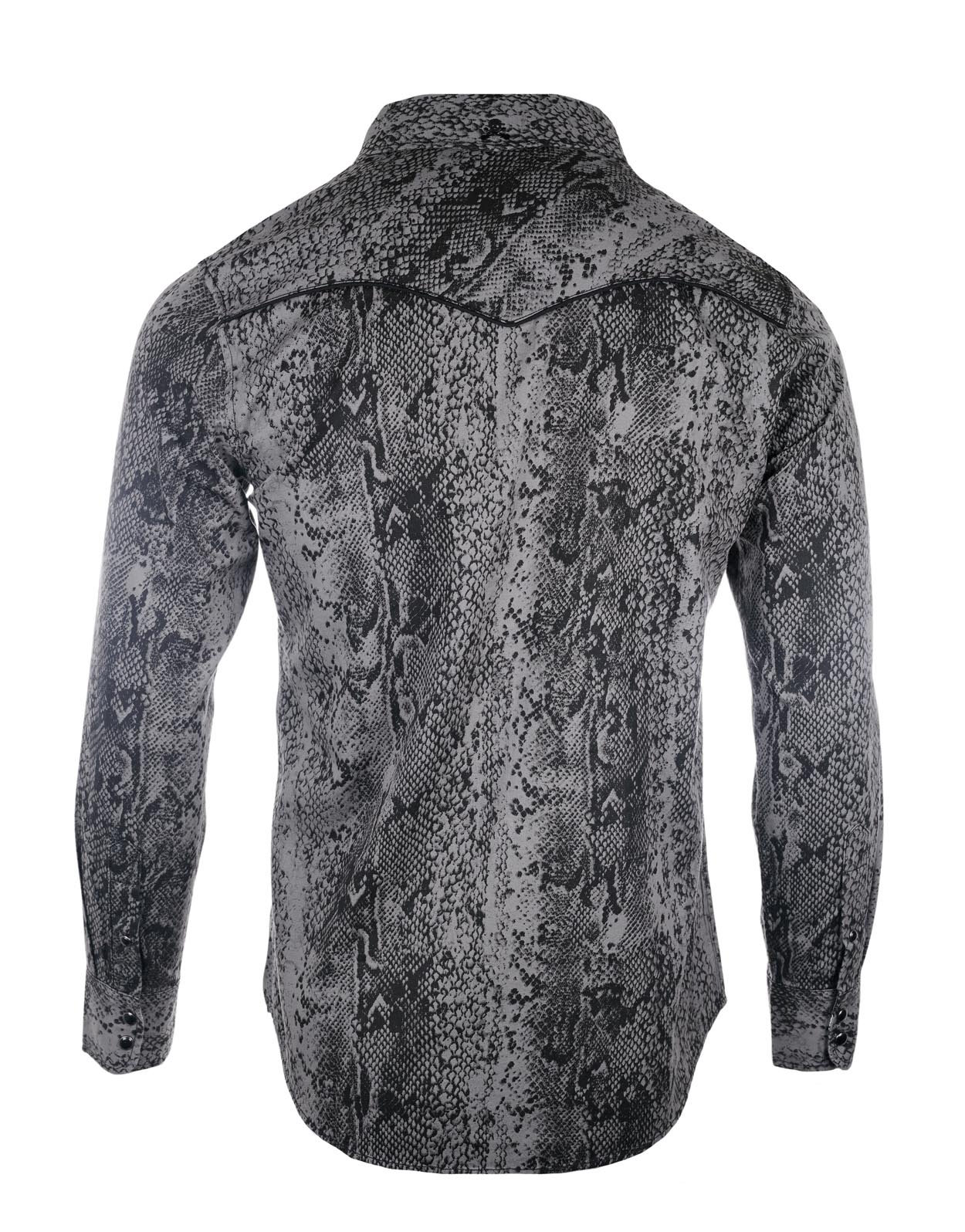 Love Ain't No Stranger Gray Snakeskin L/S Shirt