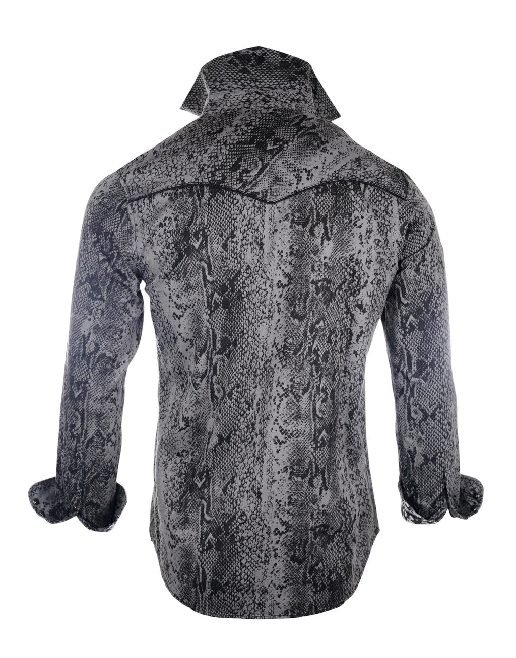 Love Ain't No Stranger Gray Snakeskin L/S Shirt