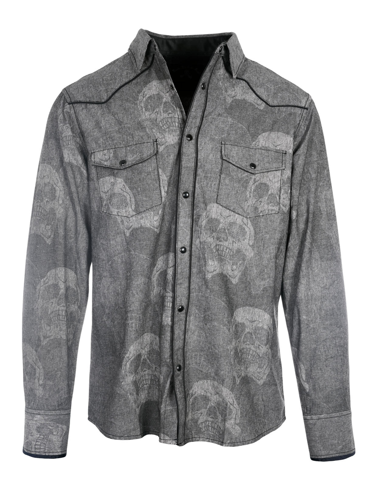 Rock Roll n Soul Fade Away Black L/S Shirt