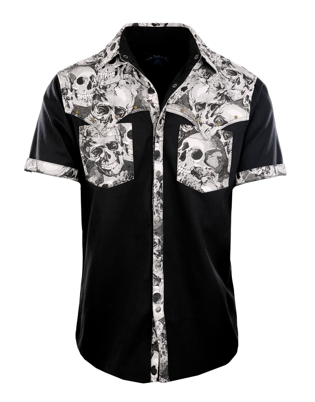 Rock Roll n Soul S/S Whipping Post Black Skulls Shirt
