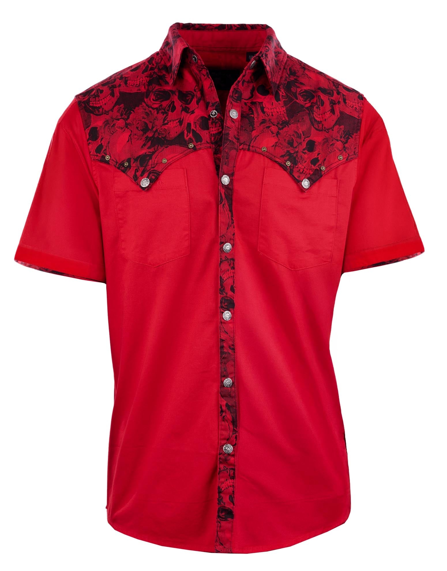 Rock Roll n Soul S/S Whipping Post Red Skulls Shirt