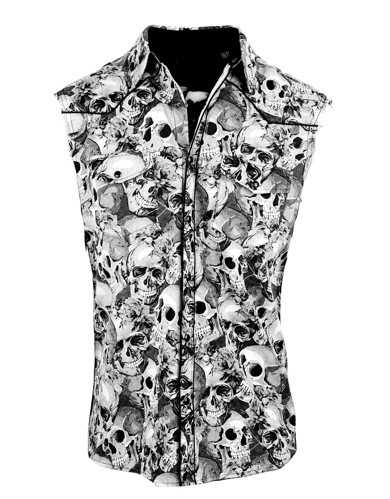 Rock Roll n Soul Sleeveless Sinner Skulls Shirt