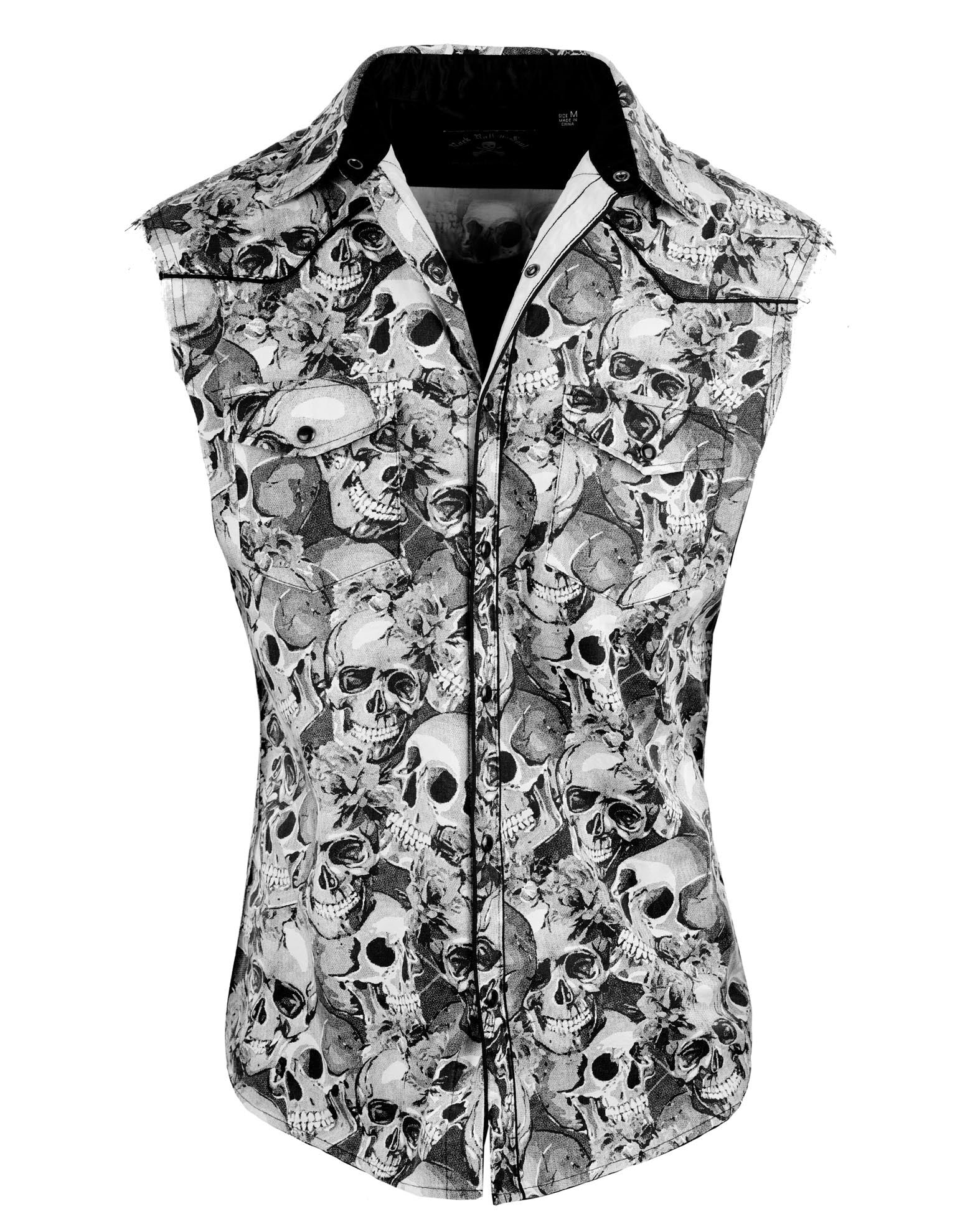 Rock Roll n Soul Sleeveless Sinner Skulls Shirt