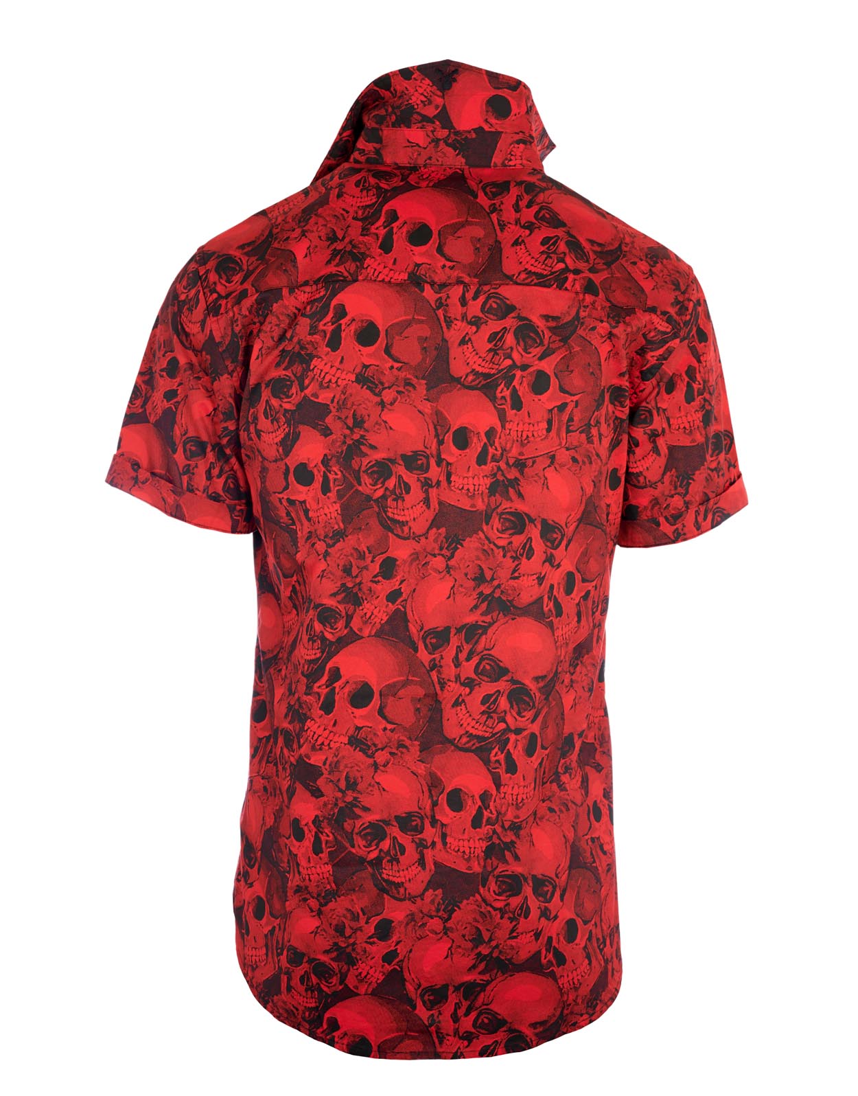 Rock Roll n Soul S/S Up All Night Red Skulls Shirt
