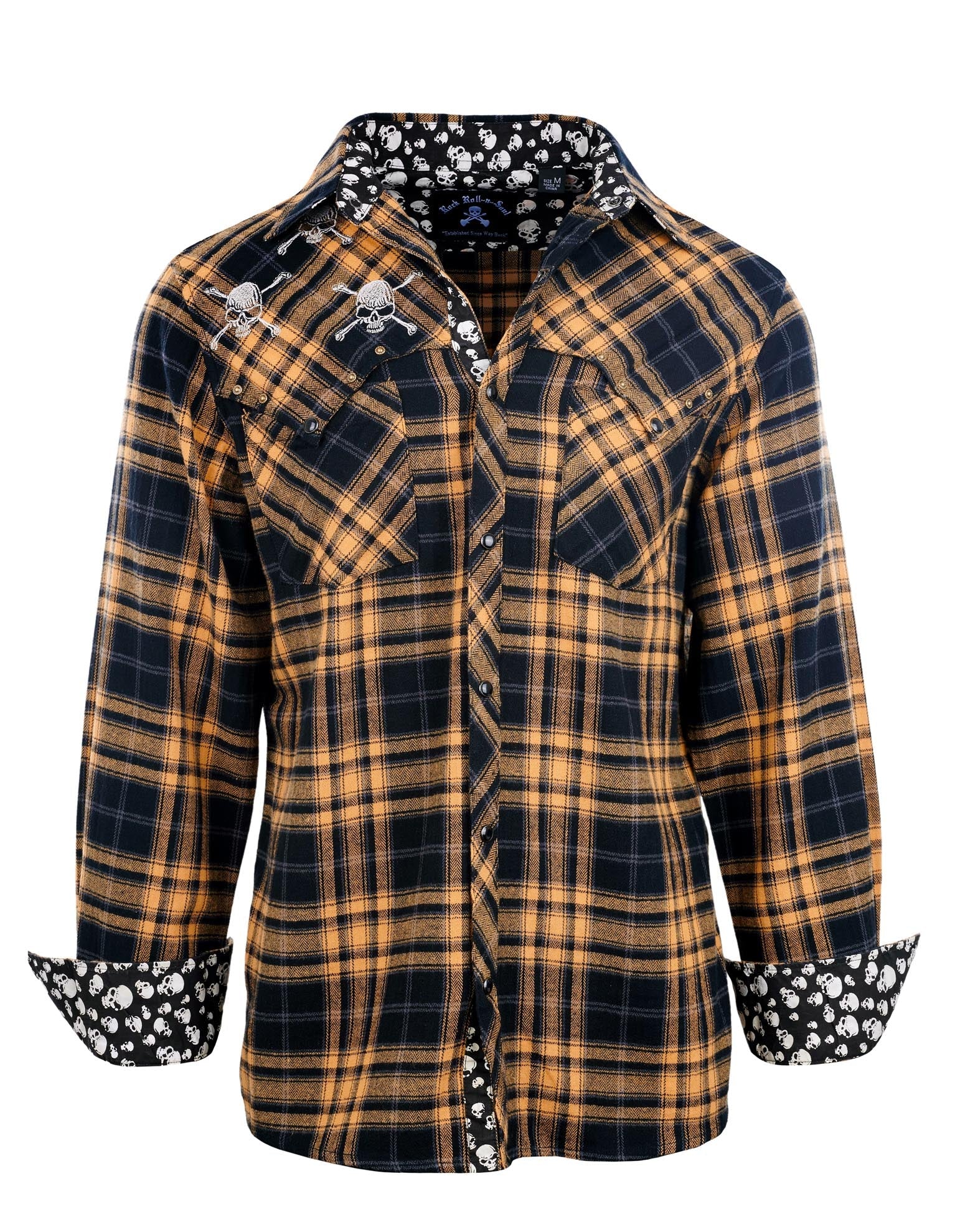 Rock Roll n Soul Master of Puppets V Yellow L/S Shirt