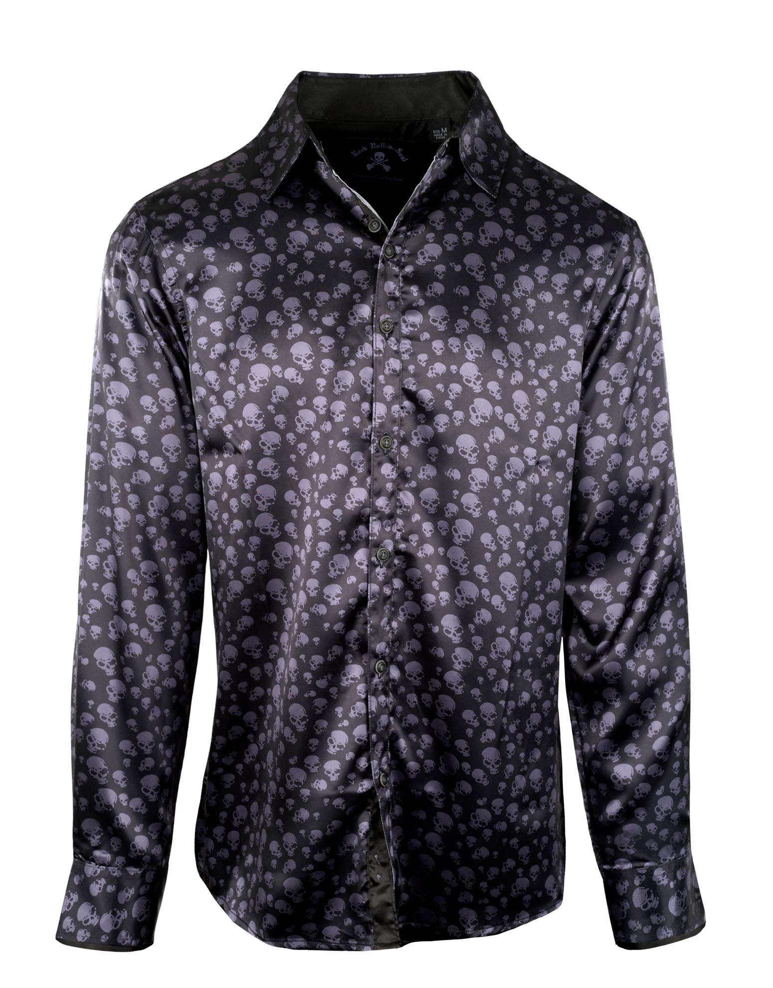 Rock Roll n Soul City Boy Blues Skulls L/S Shirt