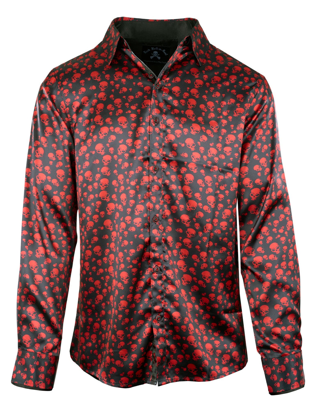 Rock Roll n Soul City Boy Blues Skulls Red L/S S