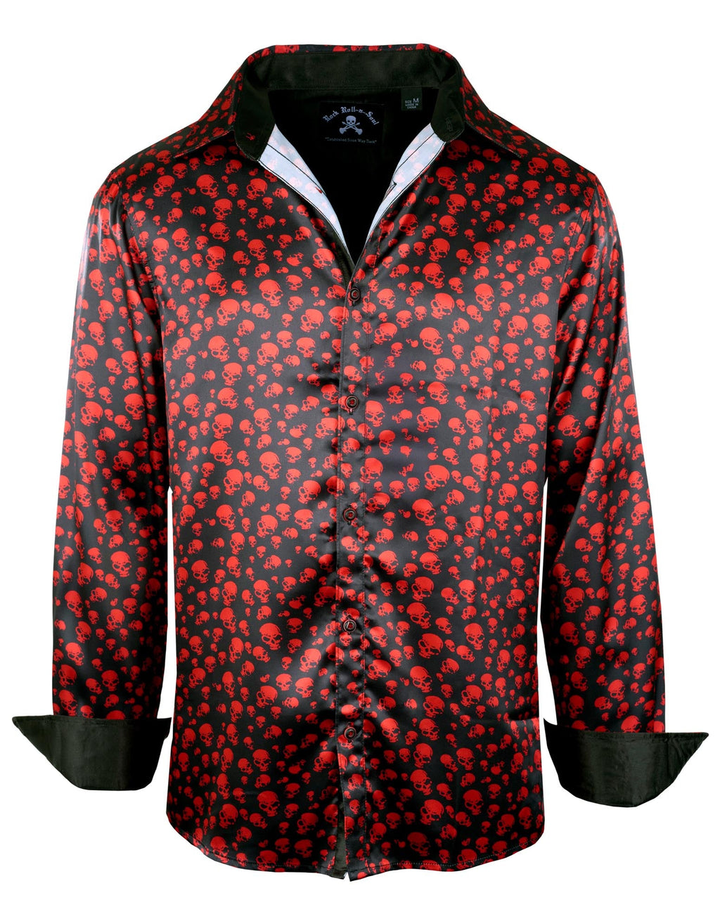 Rock Roll n Soul City Boy Blues Skulls Red L/S S