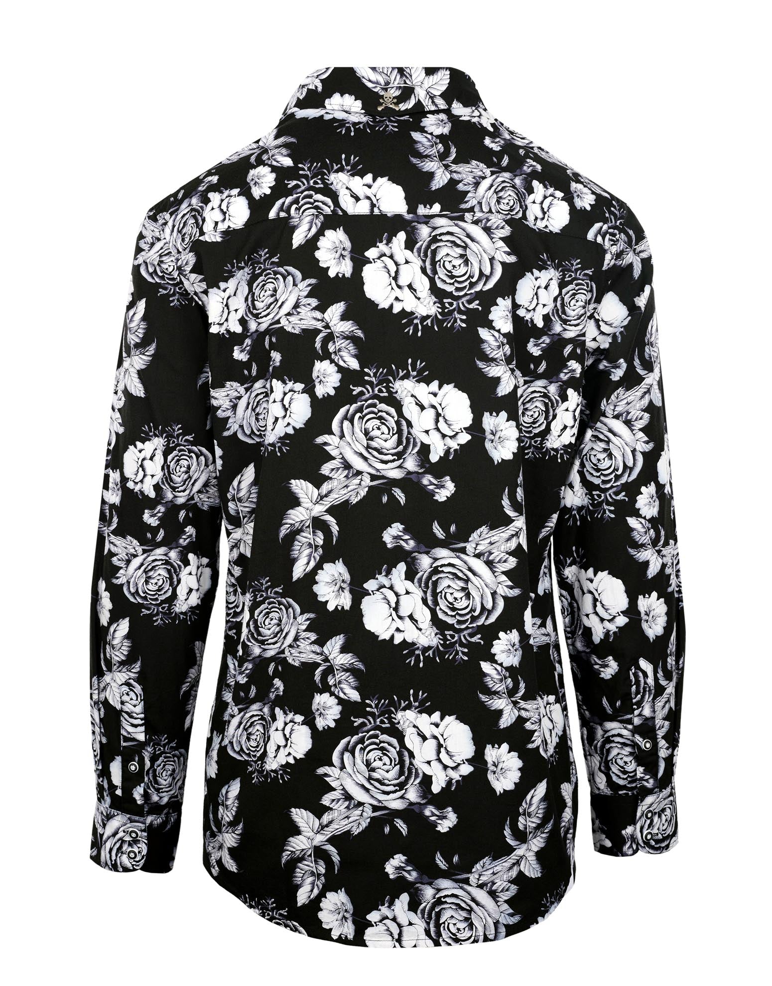 Rock Roll n Soul English Rose Black L/S Shirt