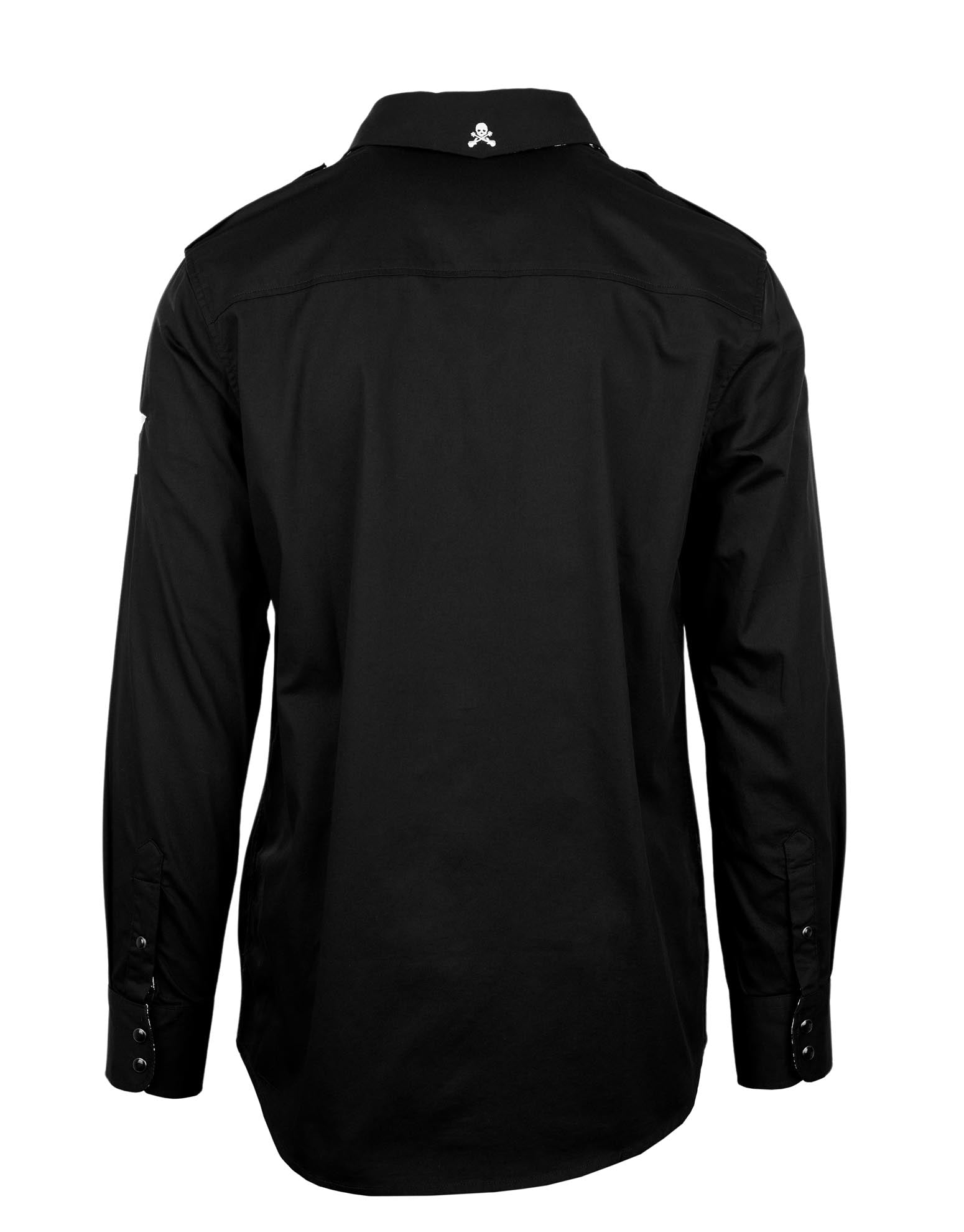 Rock Roll n Soul Starrider Stars Black L/S Shirt