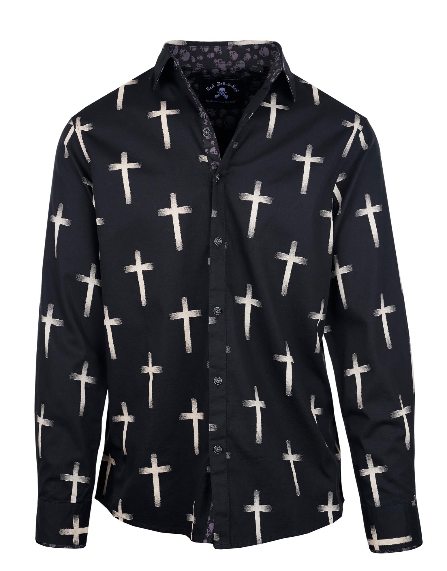 Rock Roll n Soul Crossroads Cross L/S Shirt