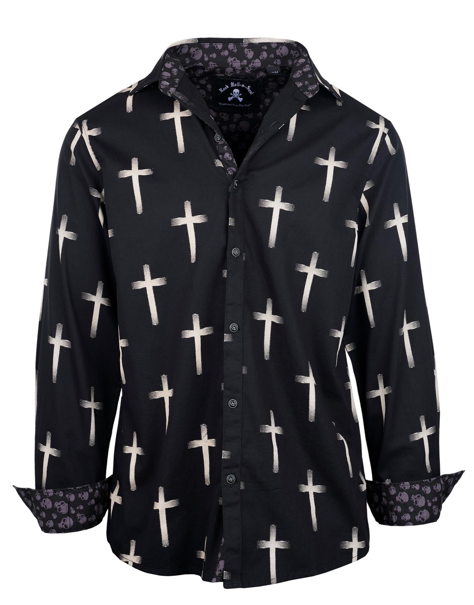 Rock Roll n Soul Crossroads Cross L/S Shirt
