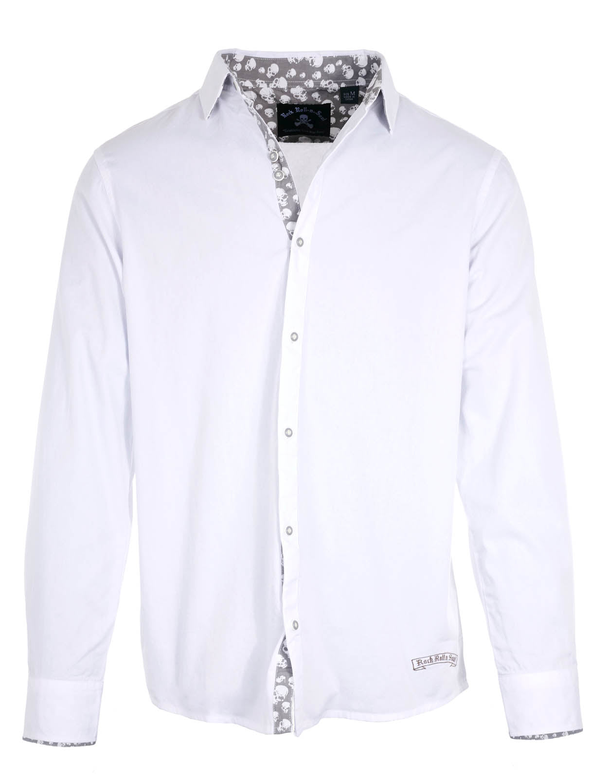 Rock Roll n Soul Flying Skull + Guitar L/S Shirt