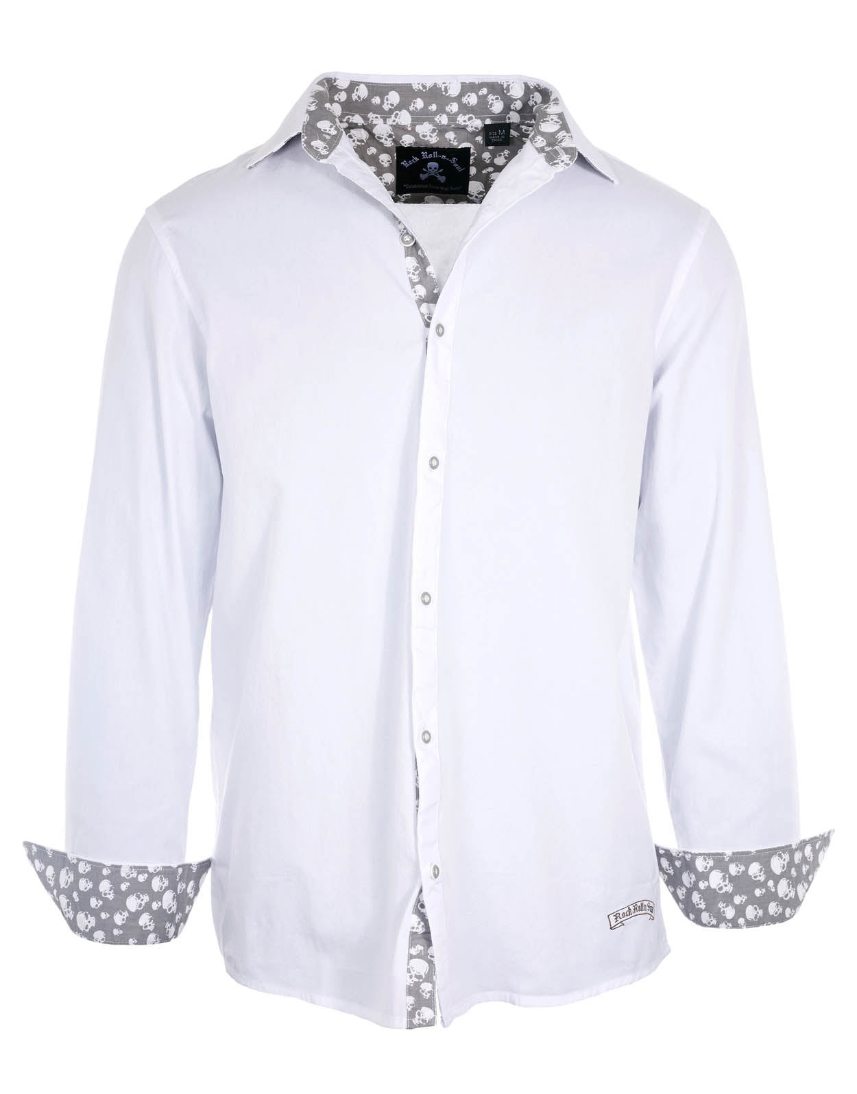 Rock Roll n Soul Flying Skull + Guitar L/S Shirt