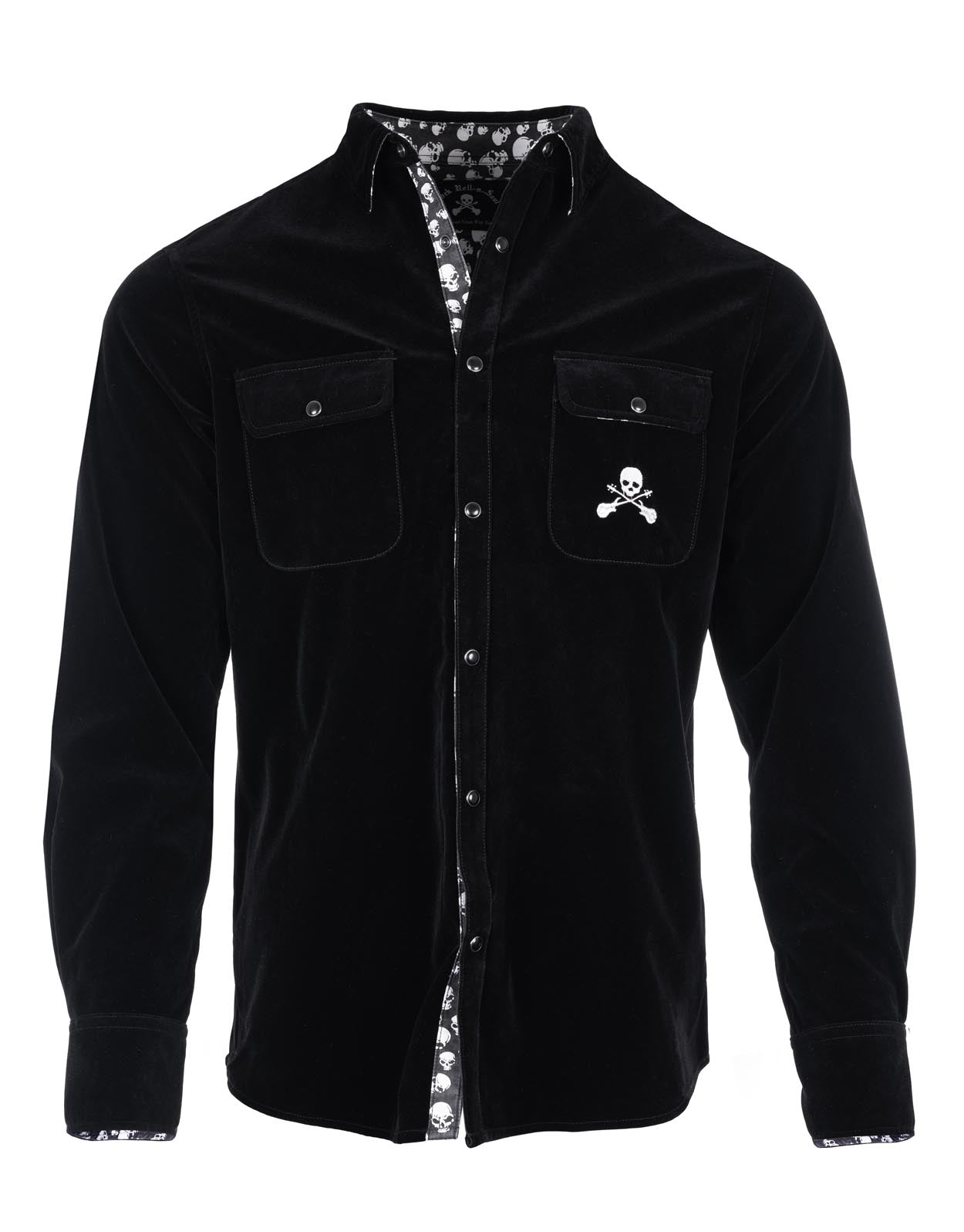 Rock Roll n Soul Black Suede Shoes L/S Shirt