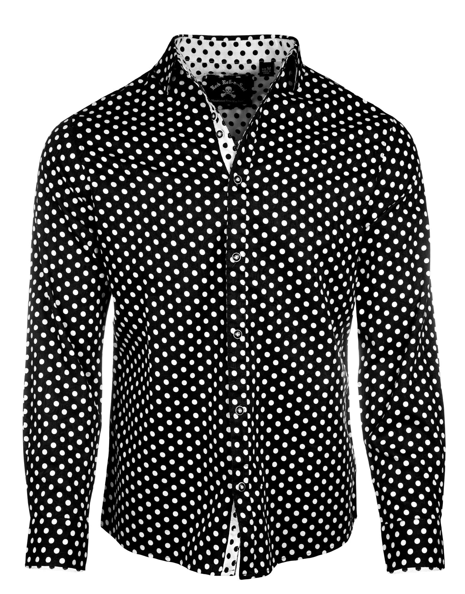 Rock Roll n Soul Crazy Train Polka Dot L/S Shirt