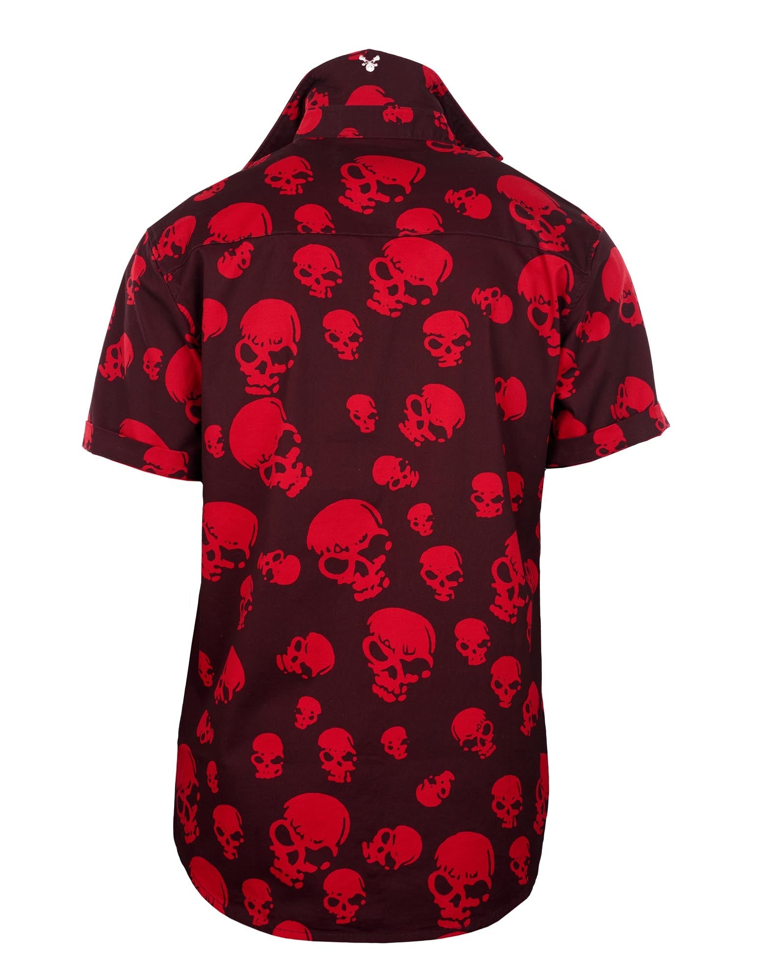Rock Roll n Soul S/S Helter Skelter Red Skulls Shirt