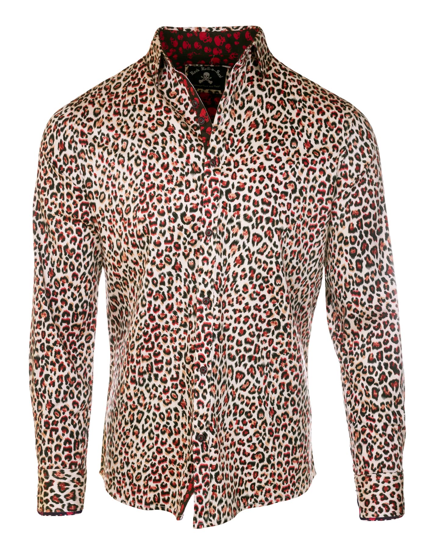 Rock Roll n Soul Brass Monkey Leopard L/S Shirt