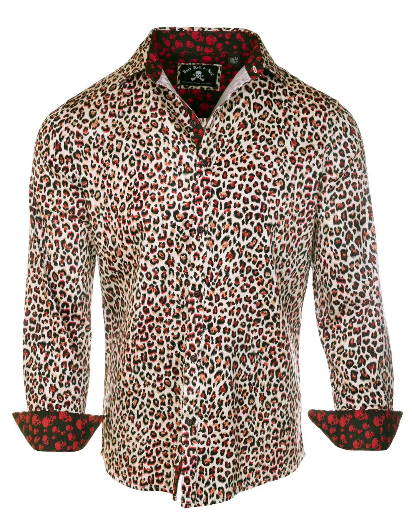 Rock Roll n Soul Brass Monkey Leopard L/S Shirt